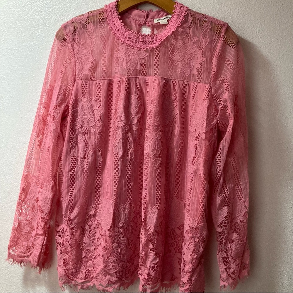 Ultra Pink Lace Women's Top